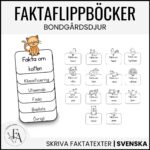 Faktaflippbok | Bondgårdsdjur (Skriva faktatexter)