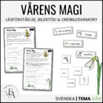 Vårens magi  - Läsförståelse tema vår + bildstöd & ordbilder