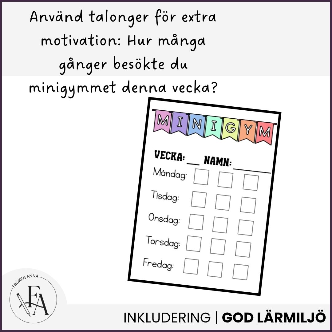 Minigym | Rörelseutmaningar