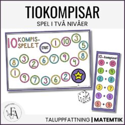 10-kompis-spelet (tema färgglatt): Lär dig tiokompisar / tiokamrater