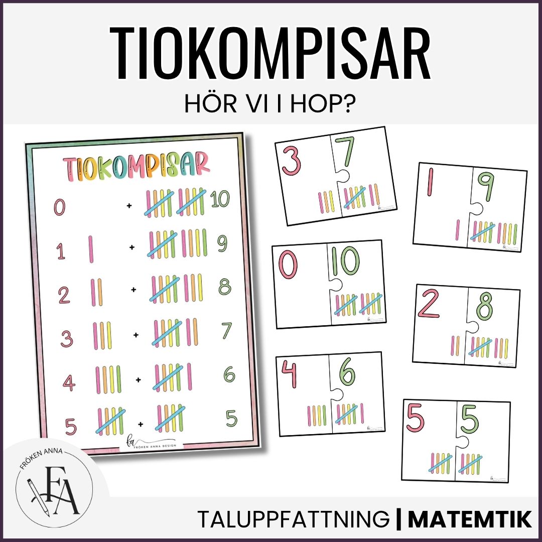 PAKET: tiokompisar / tiokamrater