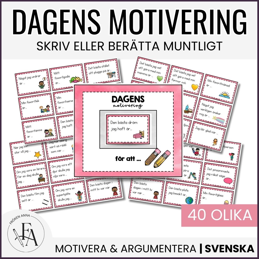 Dagens motivering – 40 kort för samtal och skrivande