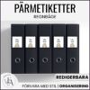 Pärmetiketter med regnbågstema