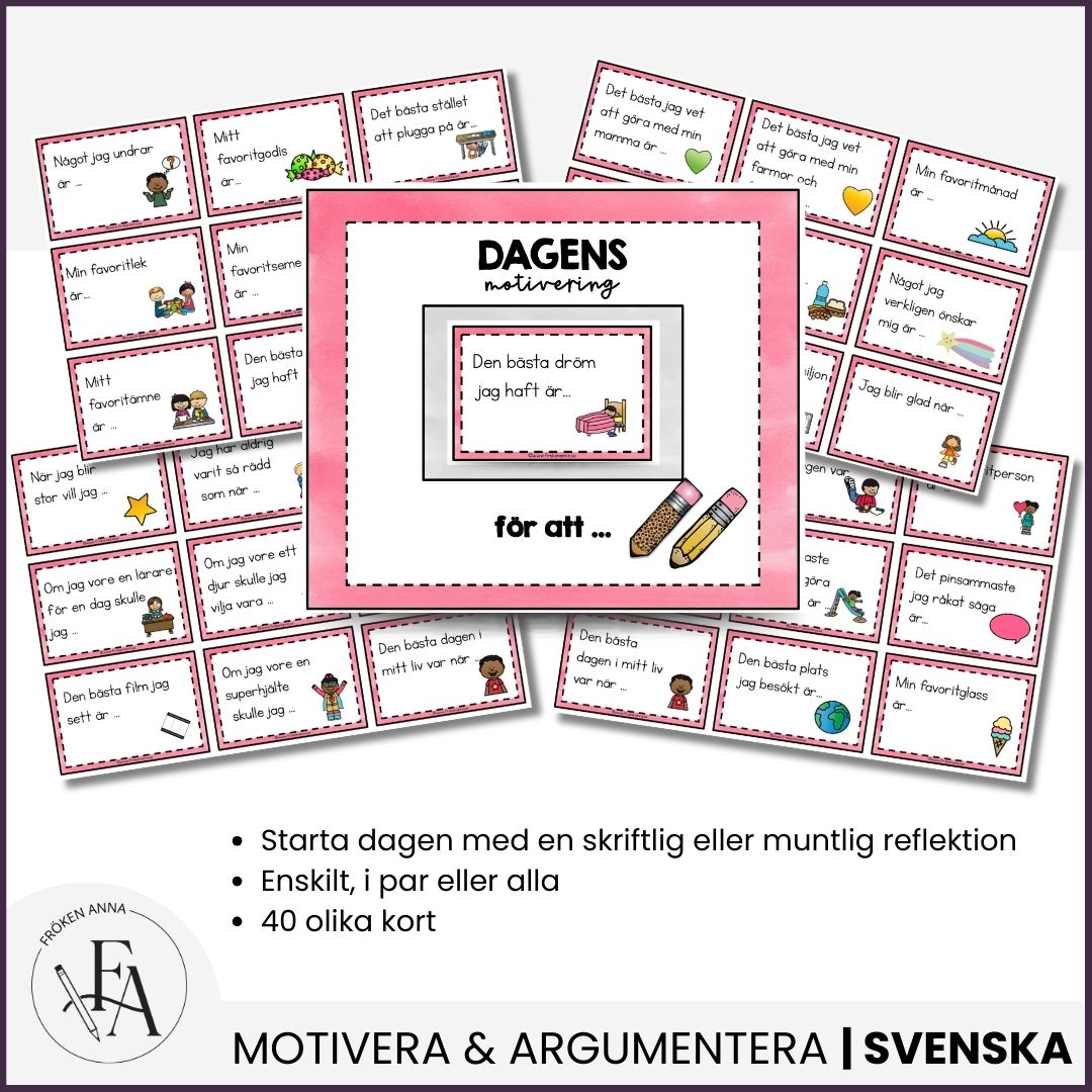 Dagens motivering – 40 kort för samtal och skrivande