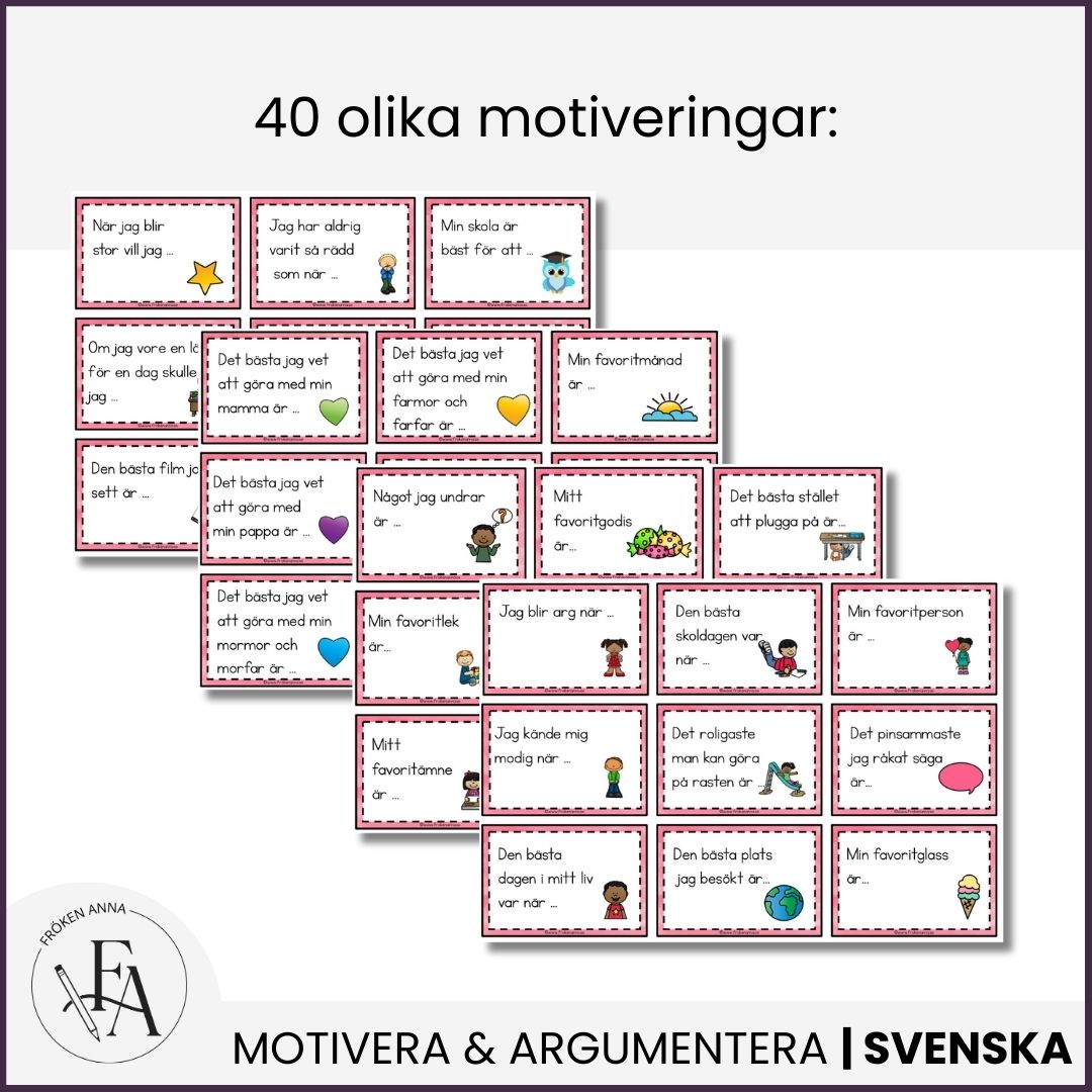 Dagens motivering – 40 kort för samtal och skrivande