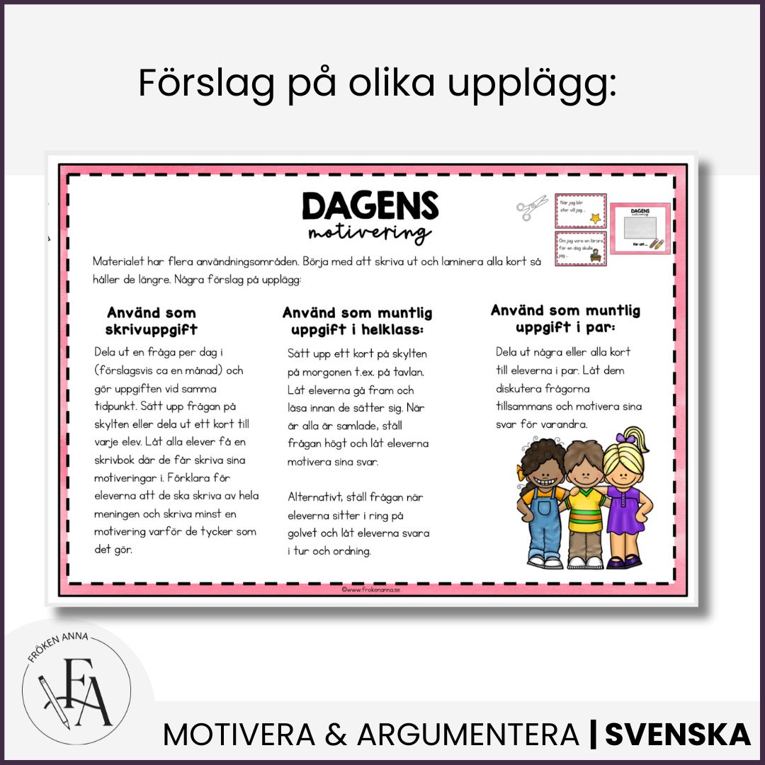Dagens motivering – 40 kort för samtal och skrivande