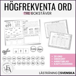 Högfrekventa ord (tre bokstäver)