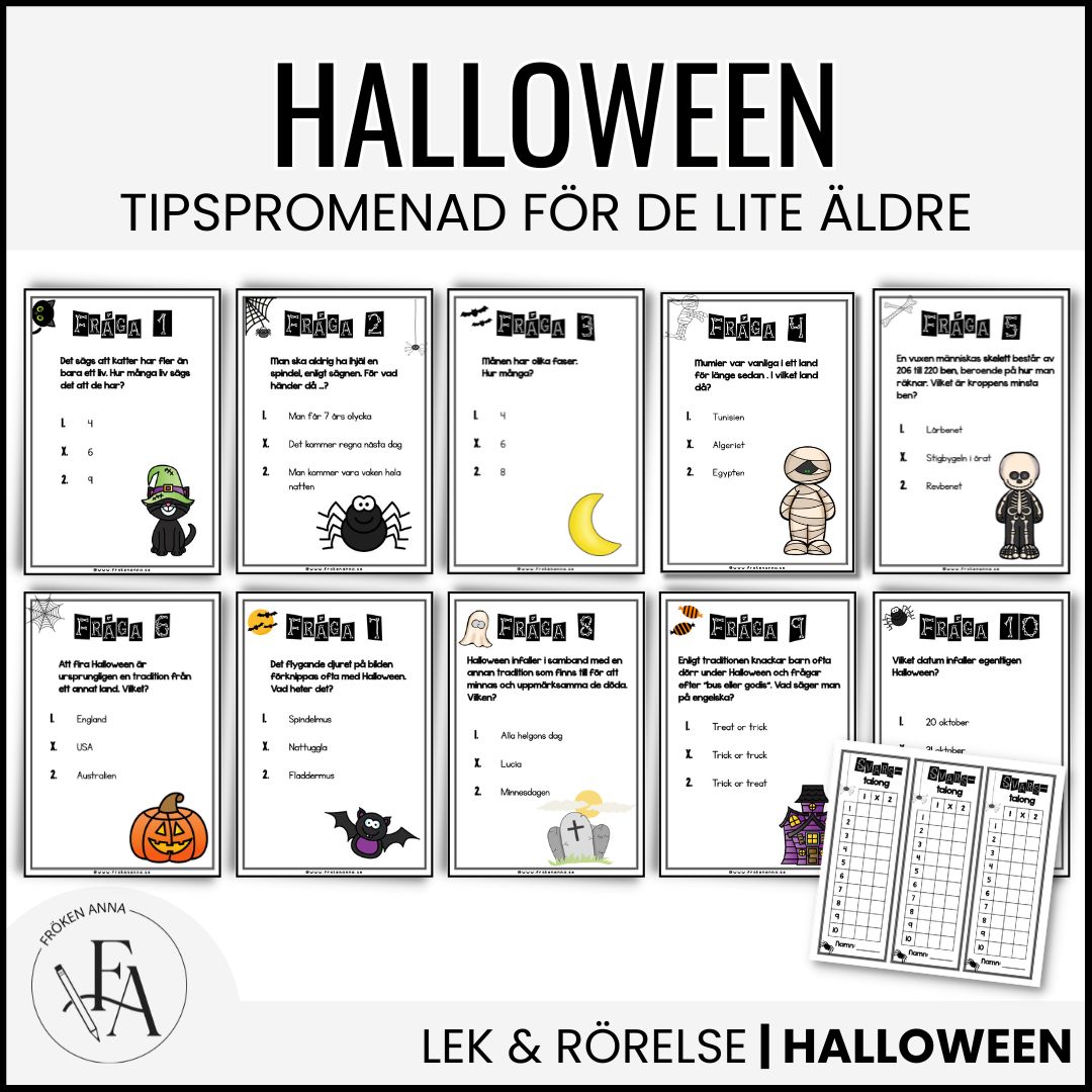 Halloweenpromenad / Tipspromenad Halloween