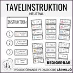 Tavelinstruktion (neutral)