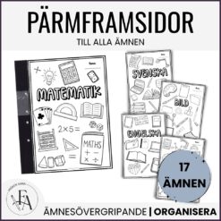 Pärmframsidor till elevpärmar