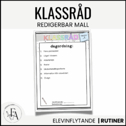 Redigerbar Klassrådsmall