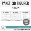Materialpaket: geometriska figurer 3D