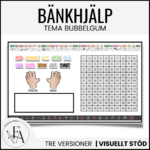 Bänkhjälp bubbelgum