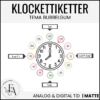 Klocketiketter (tema bubbelgum)