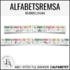 Alfabetsremsa (tema bubbelgum)