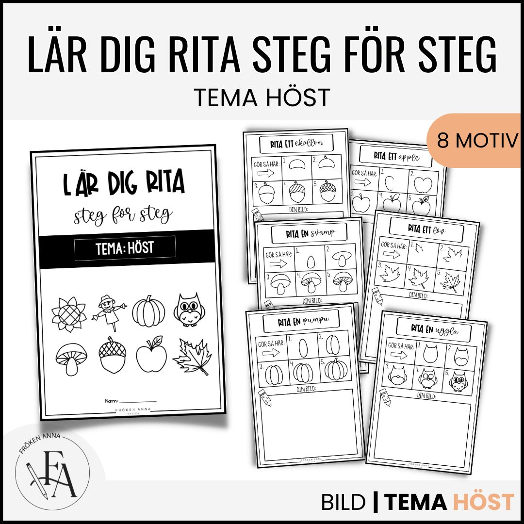 Lär dig rita - tema höst