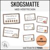 Skogsmatte / Utematte med hösttecken - 48 uppdragskort