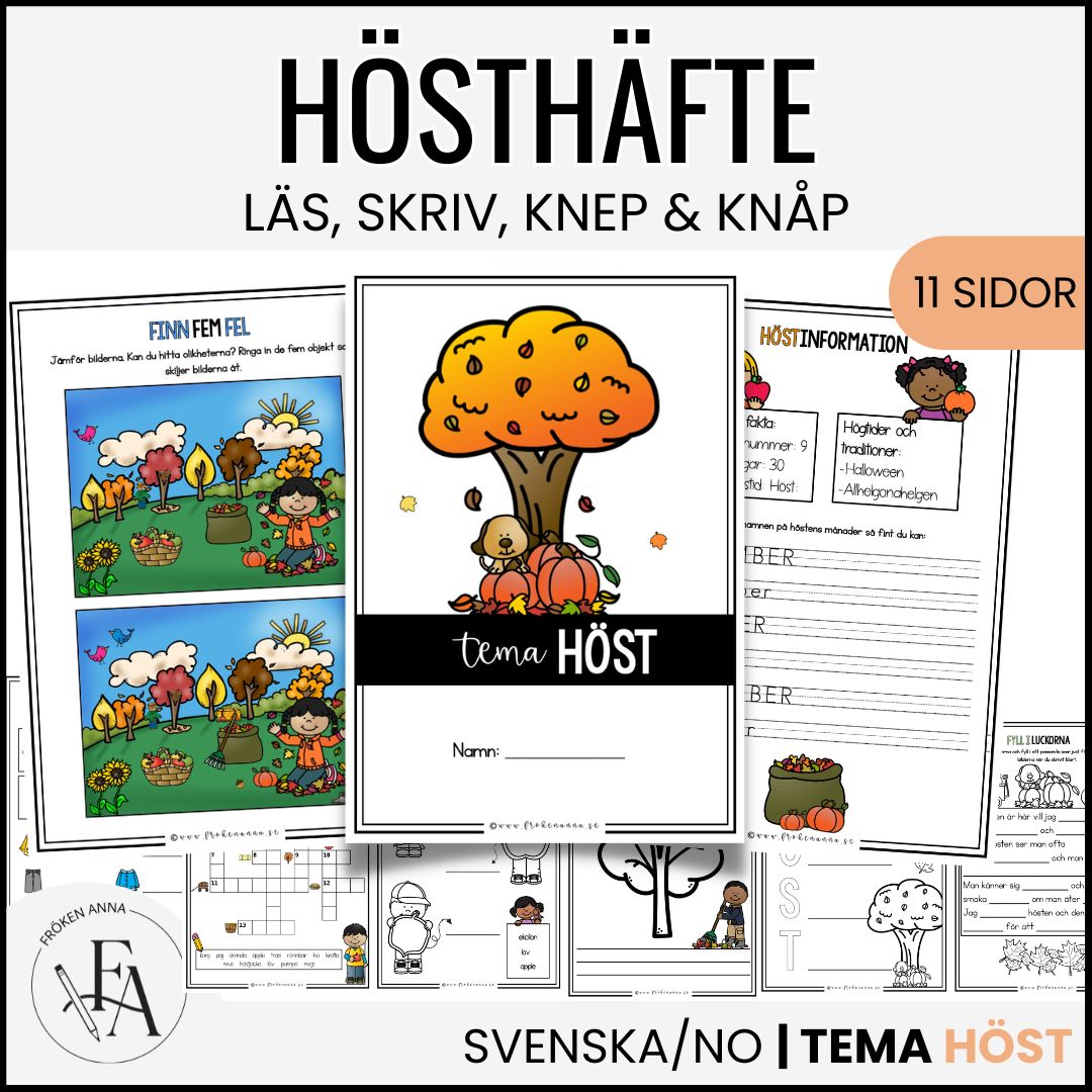 Arbetshäfte: tema höst
