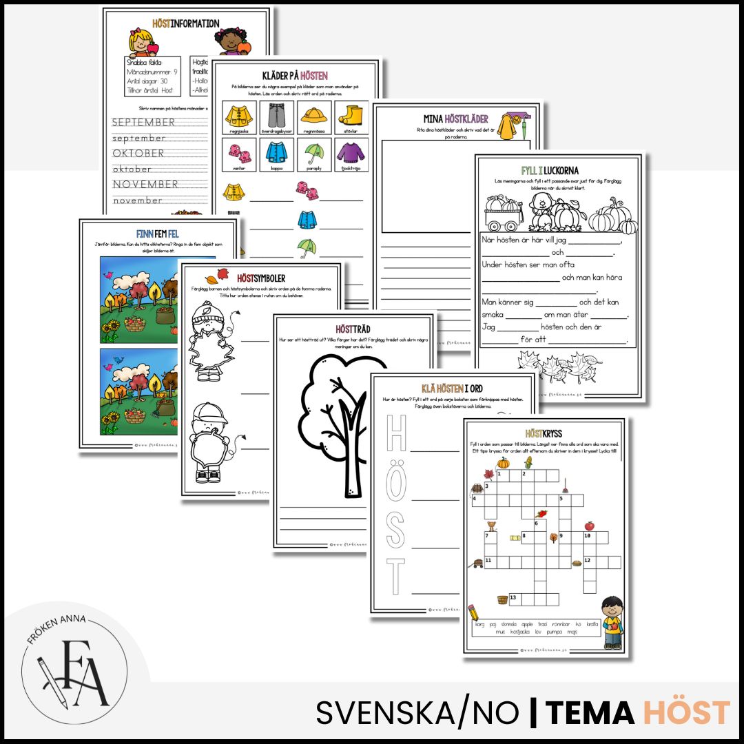 Arbetshäfte: tema höst