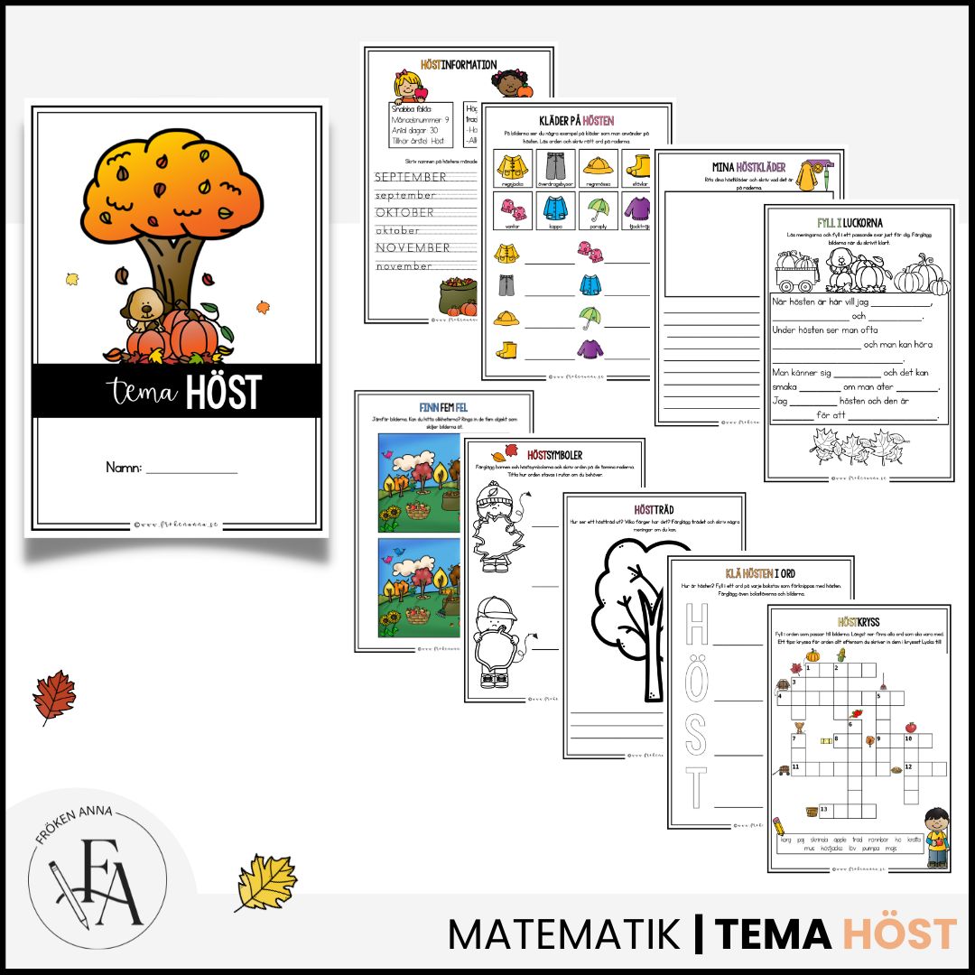 Arbetshäfte: tema höst