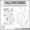Halloweenord (Ordkunskap, välskrivning, memory, handstil)