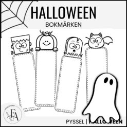 Halloweenbokmärken fyll i själv