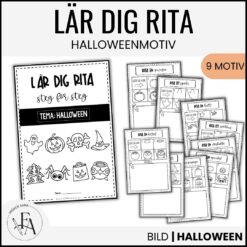 Lär dig rita steg för steg – Tema Halloween