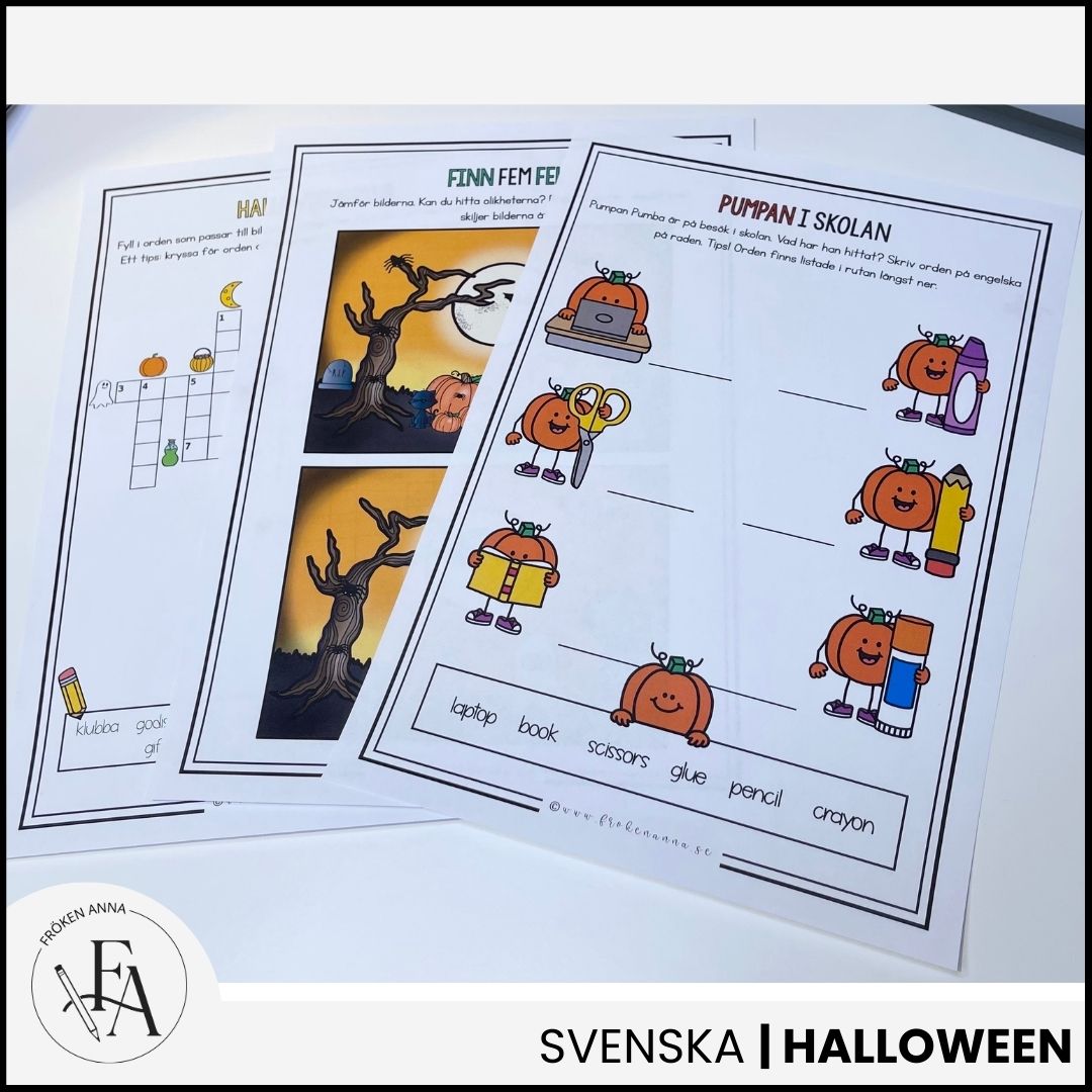 Arbetshäfte: Tema Halloween