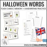 Halloween words (Ordkunskap, välskrivning, memory, handstil)