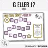 Hur stavas ordet? G eller J? – Ett stavningsspel