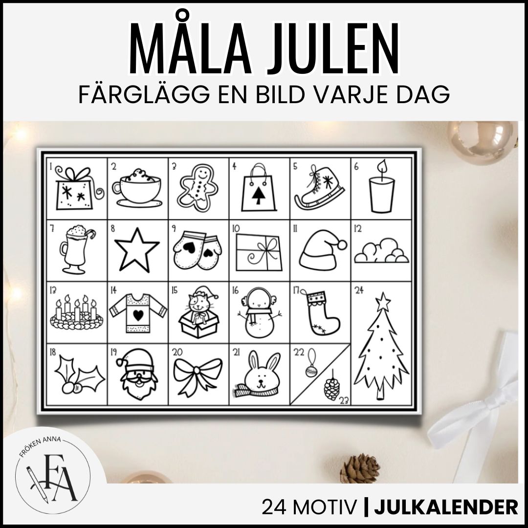 Julkalender: Färglägg julen