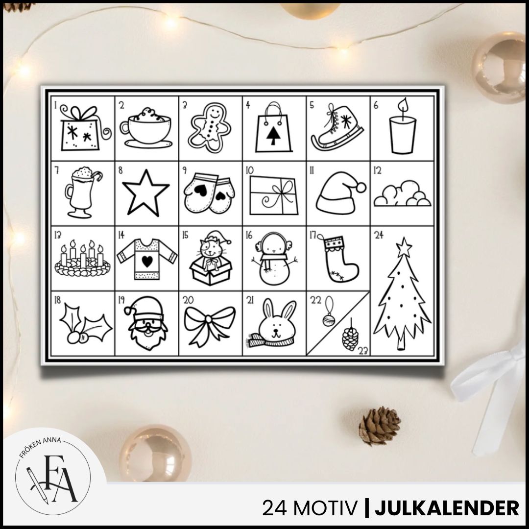 Julkalender: Färglägg julen