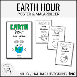 Earth Hour: Målarbilder & Poster