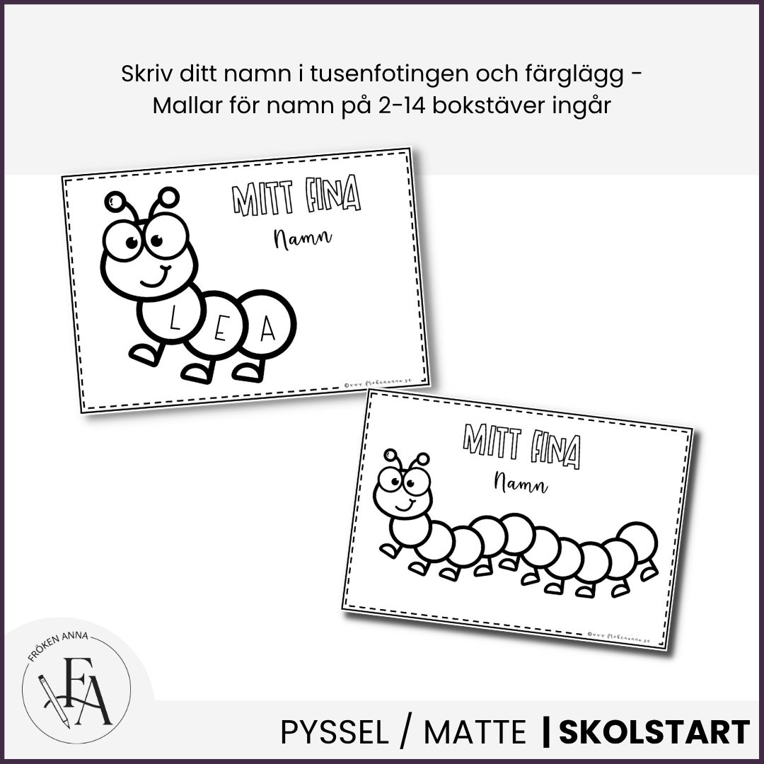 Mitt fina namn - ett klassprojekt (TUSENFOTING)