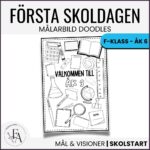 Målarbild skolstart