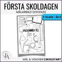 Målarbild skolstart