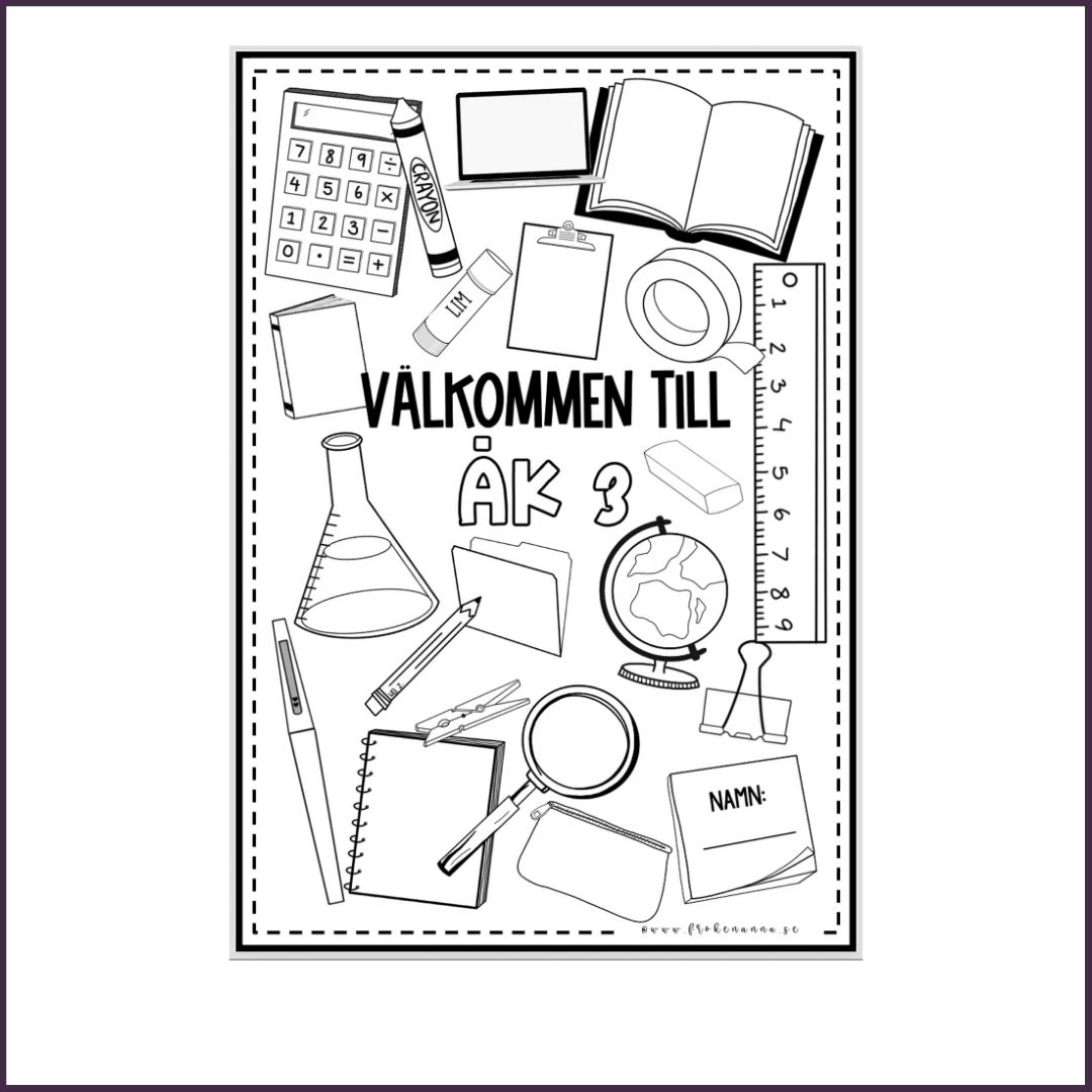 Målarbild skolstart