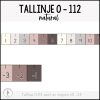 Tallinje 0 - 112 samt negativa tal (tema natural)