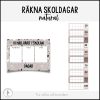 Räkna 100 / 200 / 300 skoldagar (Tema natural)