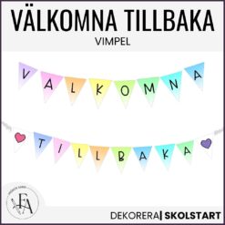 Välkomna tillbaka - vimpel