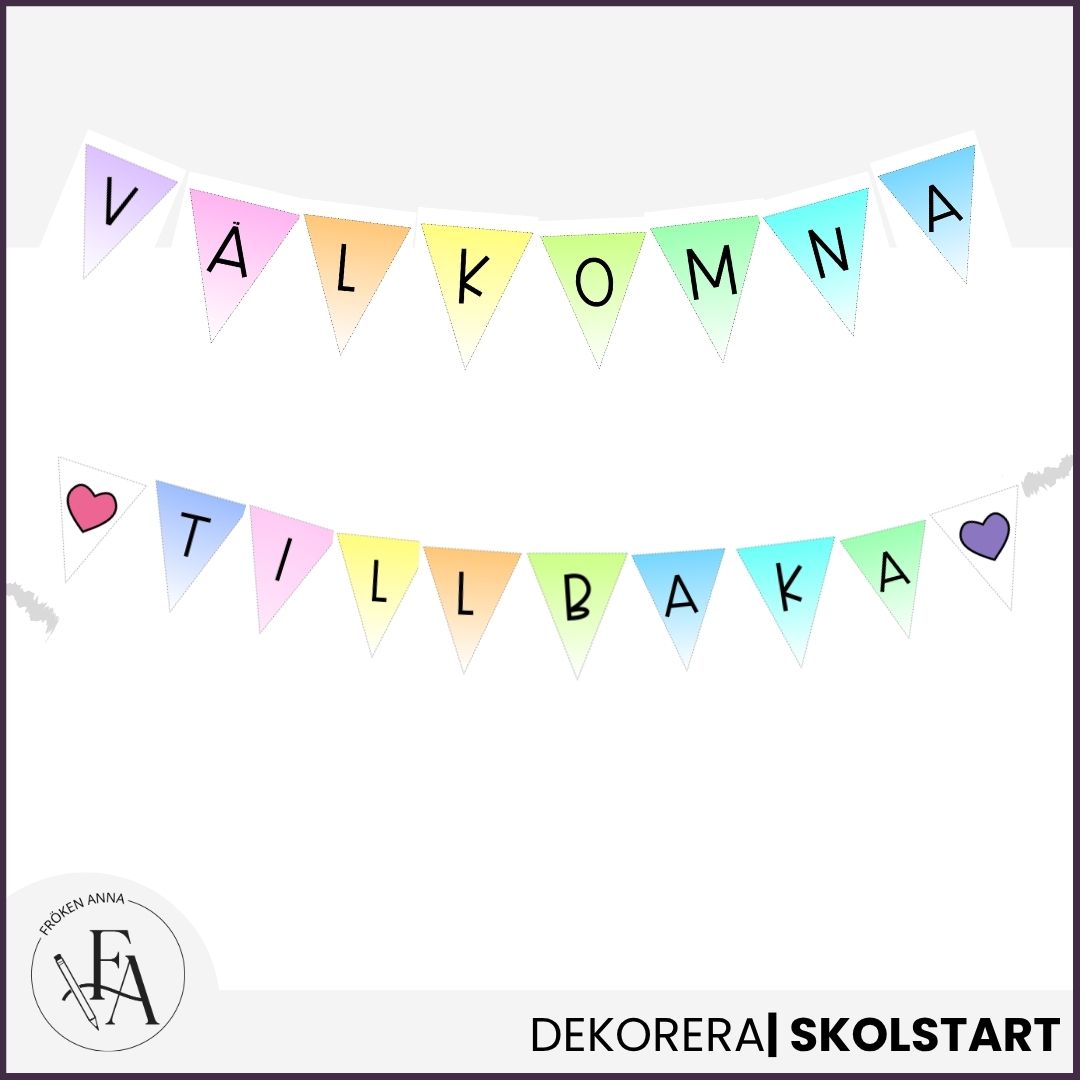 Välkomna tillbaka - vimpel