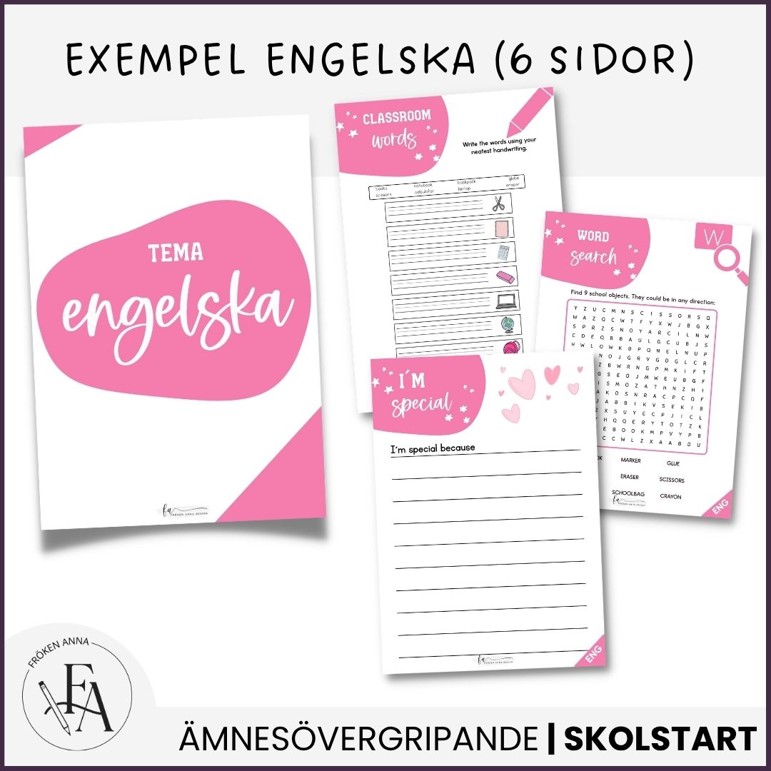 Back to school! - Skolstartshäfte - Åk F-6