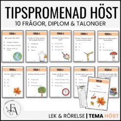 Tipspromenad Tema höst