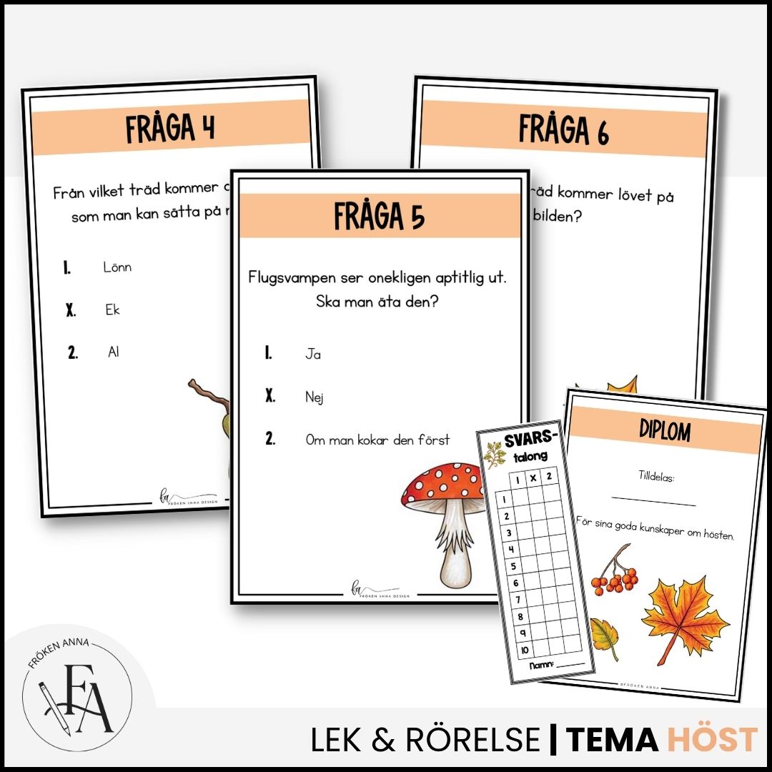 Tipspromenad Tema höst