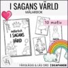I sagans värld | Målarbok / Målarbilder med sagotema