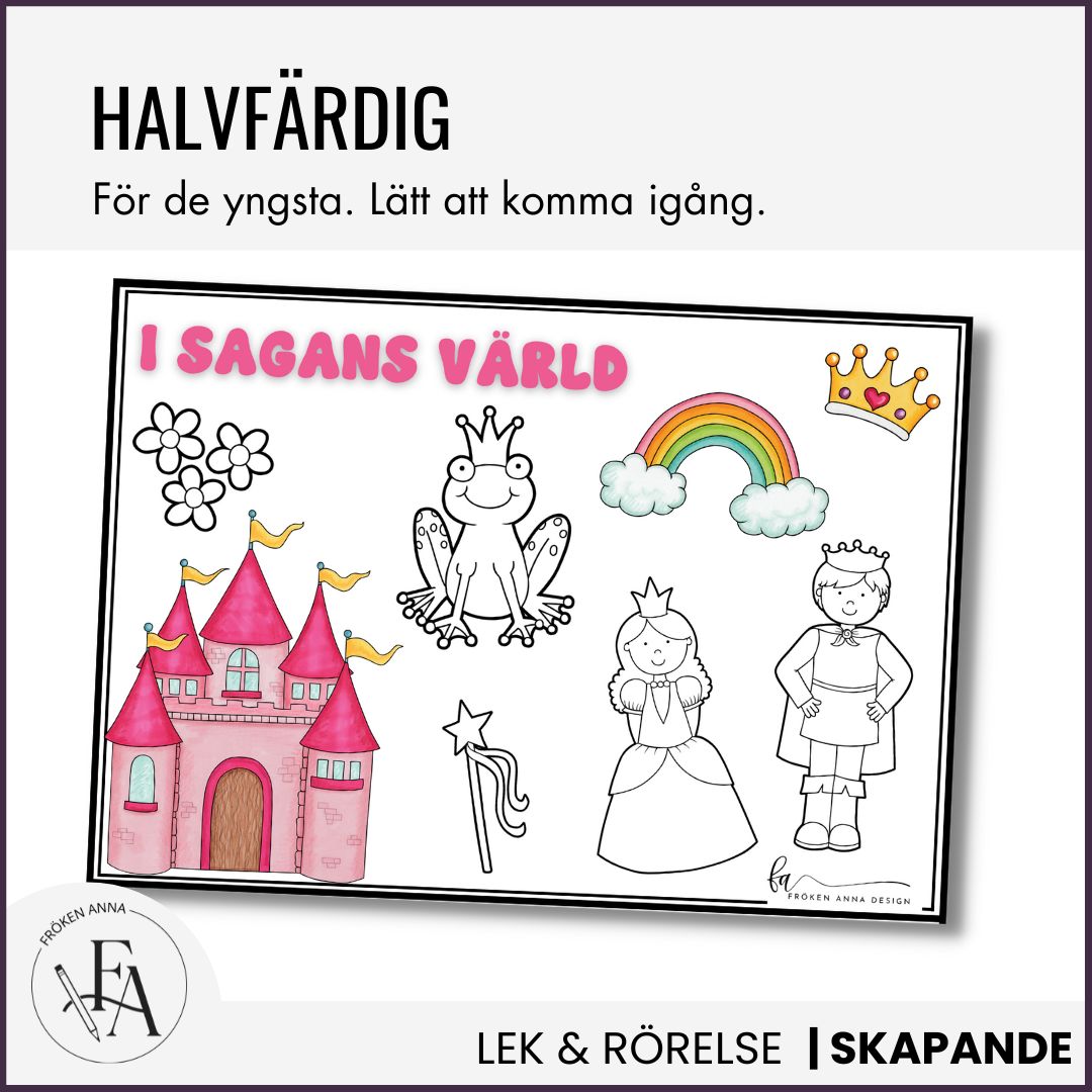 Pysselblad med sagotema
