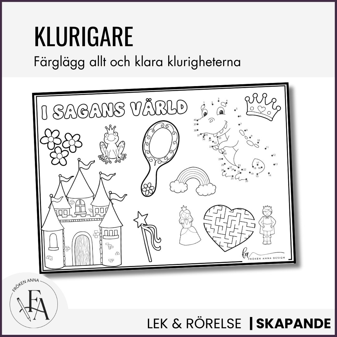 Pysselblad med sagotema