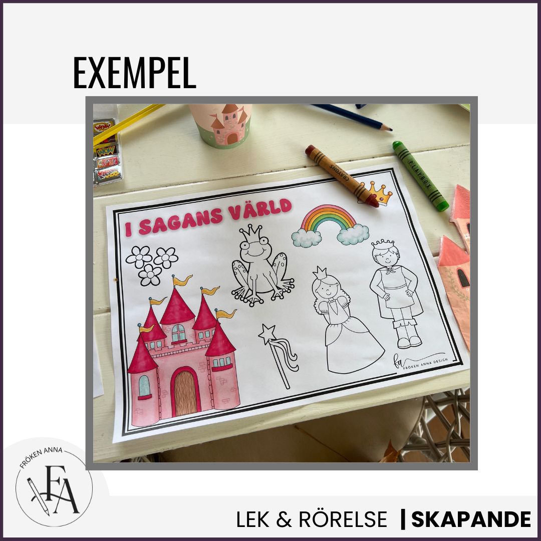 Pysselblad med sagotema