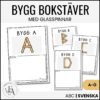 Bygg bokstäver med glasspinnar