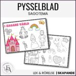 Pysselblad med sagotema